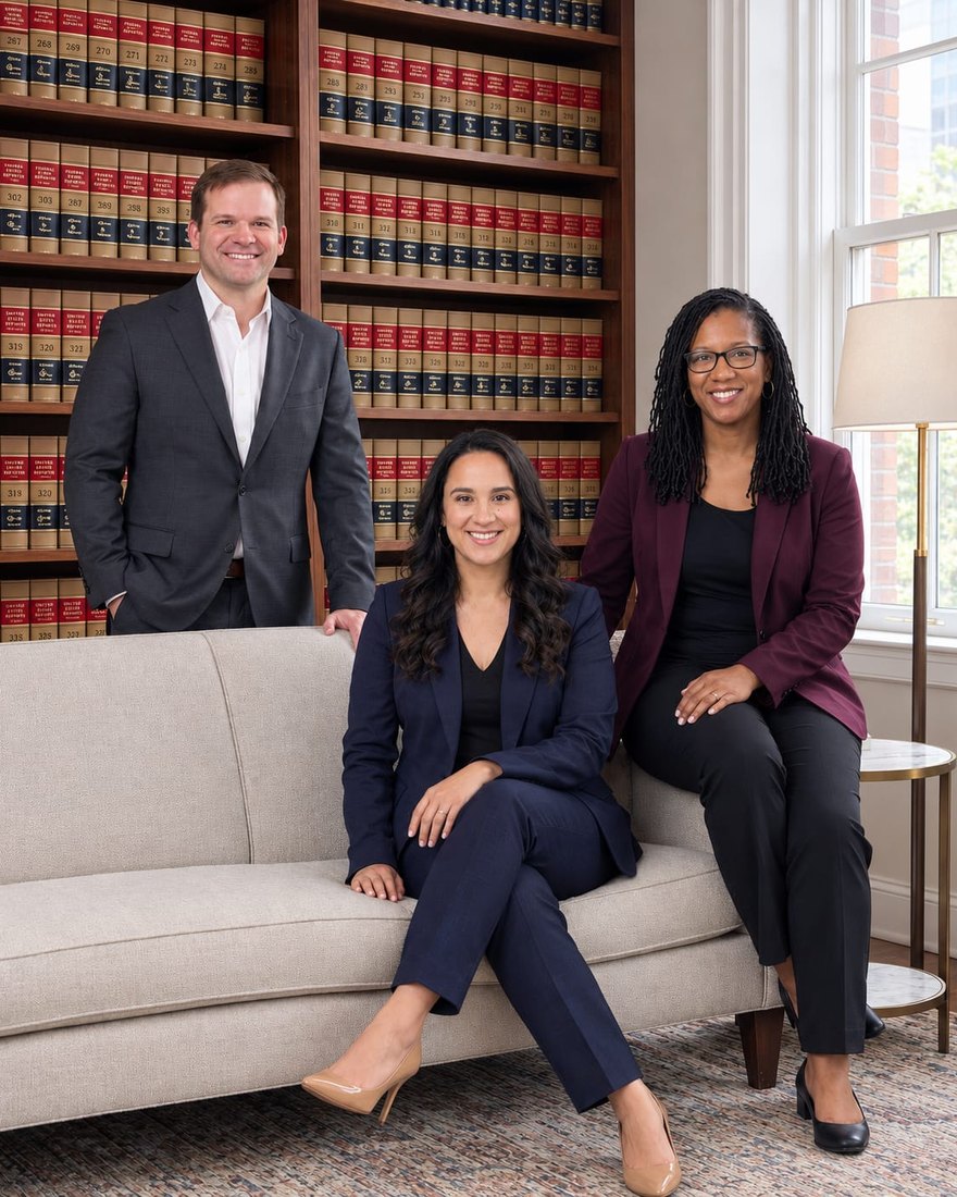 Sahily Picon, Thomas F. Rhodes IV, and Jasmine King of Eximius Writing Services